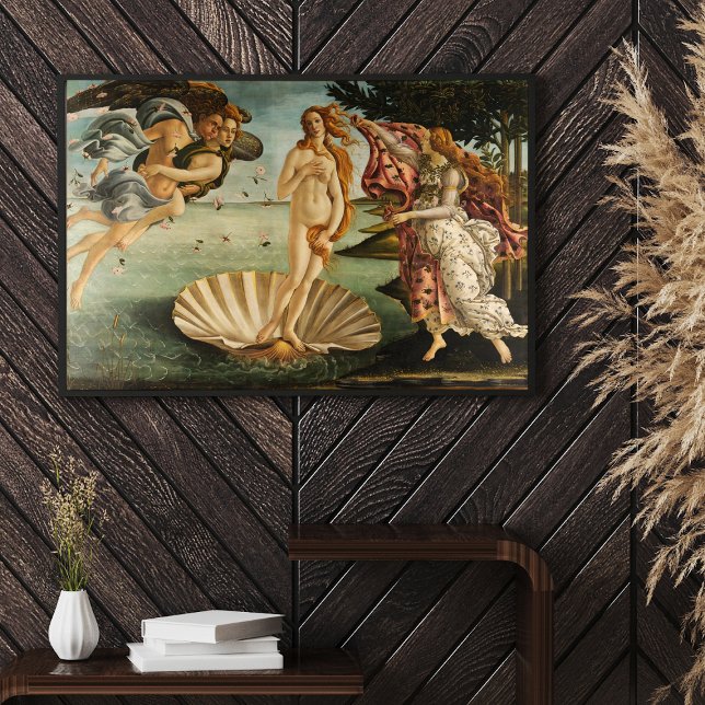 Sandro Botticelli's The Birth of Venus (1485–1486) Poster (Step into the enchanting world of Sandro Botticelli's renowned masterpiece, "The Birth of Venus" )