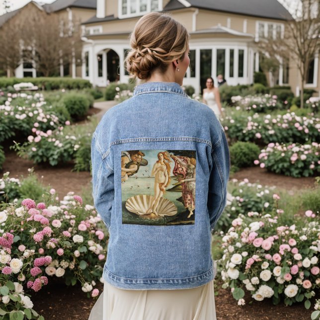 Sandro Botticelli's The Birth of Venus (1485) Denim Jacket (Wedding Back)