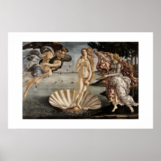 Sandro Botticelli's The Birth of Venus (1485)  Poster