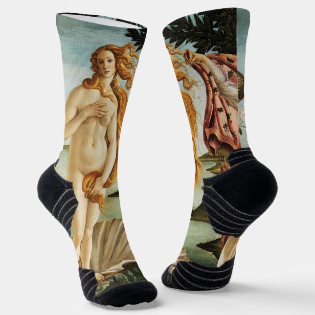 Sandro Botticelli's The Birth of Venus (1485) Socks (Angled)