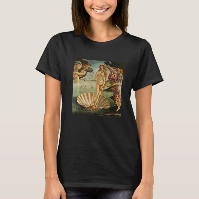 Sandro Botticelli's The Birth of Venus Painting T-Shirt (Front)