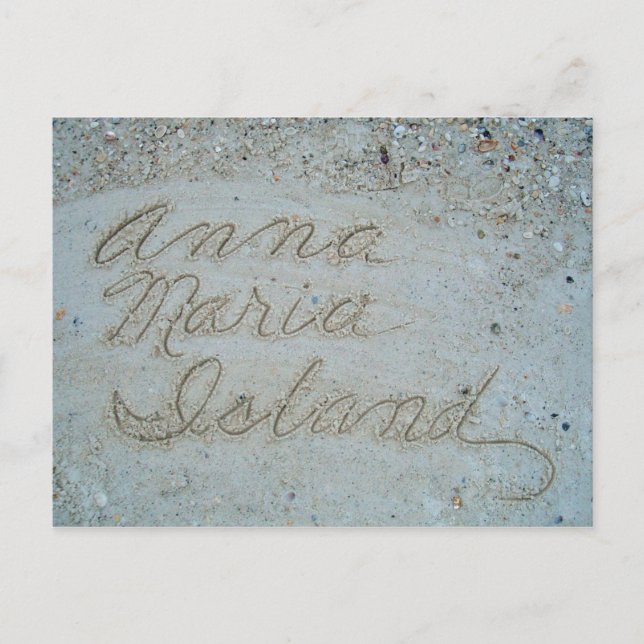 Sands of Anna Maria Postcard (Front)