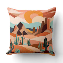 "Sands of Geometry: Bohemian Pillow Art"