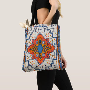 Sands of Time: Heritage Boho Moroccan Art Tote Bag