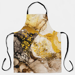 Sands wilderness- ART. Golden swirl. Vibrant and b Apron