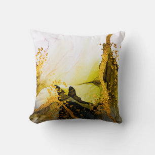 Sands wilderness- ART. Golden swirl. Vibrant and b Cushion