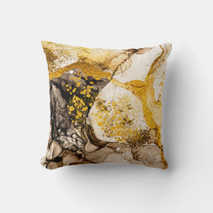 Sands wilderness- ART. Golden swirl. Vibrant and b Cushion