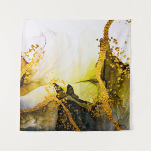 Sands wilderness- ART. Golden swirl. Vibrant and b Tapestry