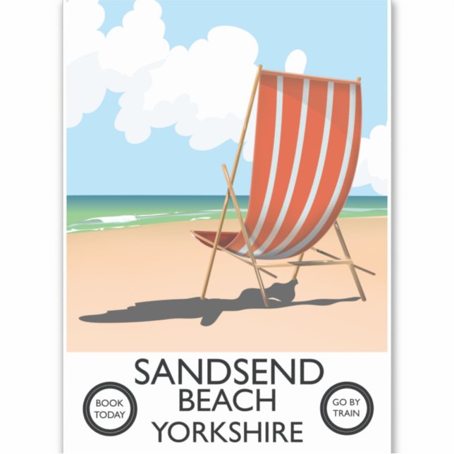 Sandsend Beach yorkshire Beach poster (Front)
