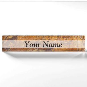 Sandstone abstract pattern nameplate