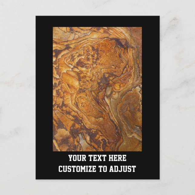 Sandstone abstract pattern postcard (Front)