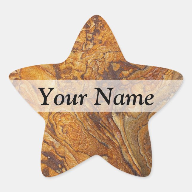 Sandstone abstract pattern star sticker (Front)