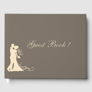 Sandstone and Cream Wedding Guest Book
