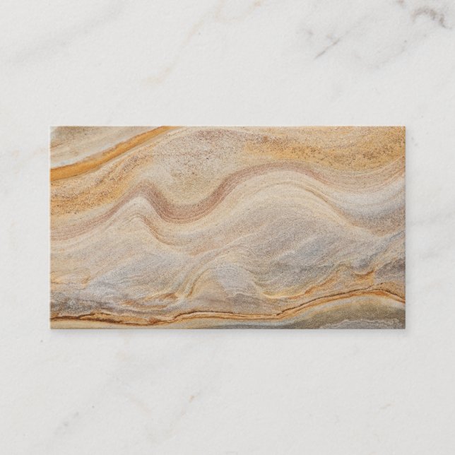 Sandstone Background - Sand, Stone Rock Customised Business Card (Front)