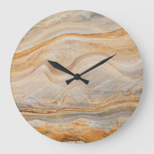 Sandstone Background - Sand, Stone Rock Customised Large Clock