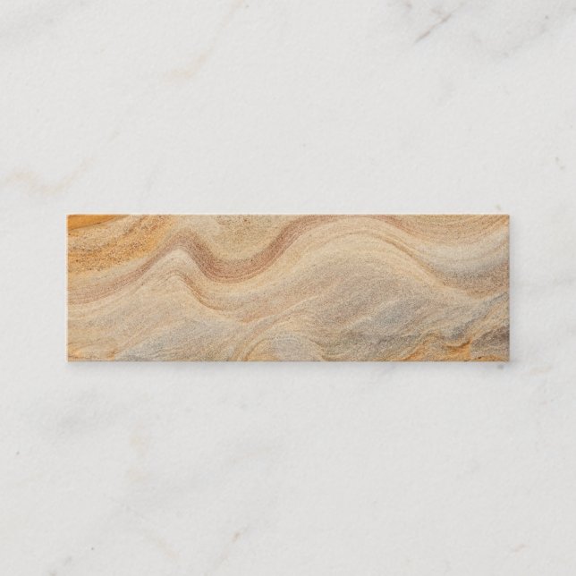 Sandstone Background - Sand, Stone Rock Customised Mini Business Card (Front)