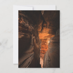 Sandstone Cave Nature Photo Card