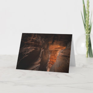 Sandstone Cave Nature Photo Card