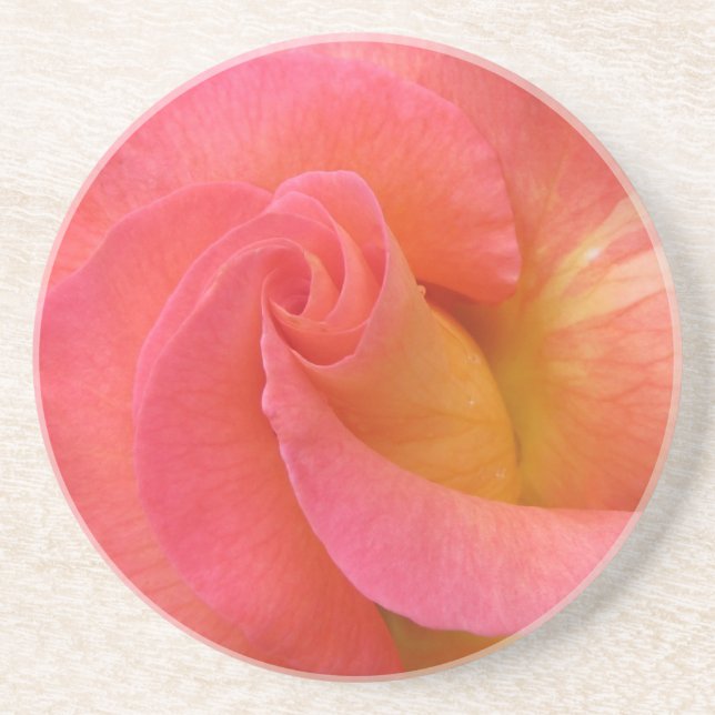 Sandstone Coaster--"Mardi Gras" Rose Coaster (Front)