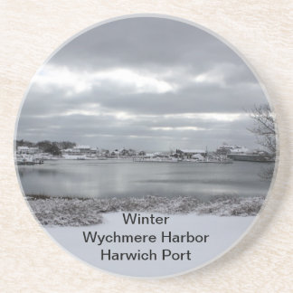 Sandstone Coaster of Wychmere Harbour in Winter