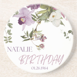 Sandstone Coaster Watercolor Vintage Floral