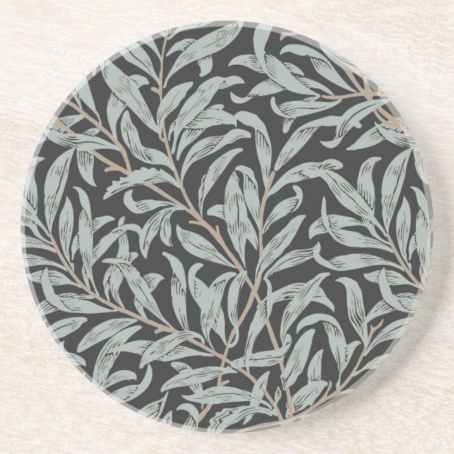 SANDSTONE COASTER : WILLIAM MORRIS : WILLOW (Front)