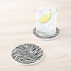 Sandstone Coaster Zebra Print