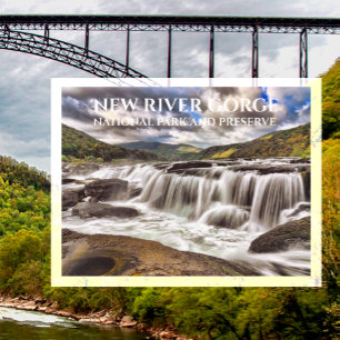 Sandstone Falls, New River Gorge National Park Postcard