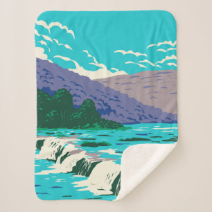 Sandstone falls sherpa blanket