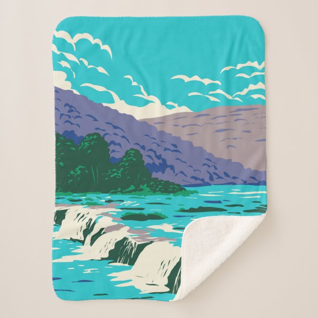 Sandstone falls sherpa blanket (Front)
