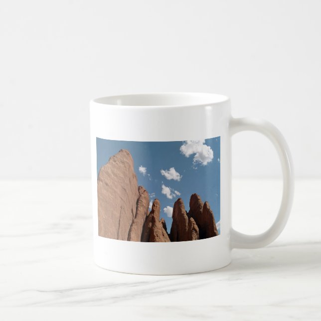 Sandstone Fins Utah Desert Photo Coffee Mug (Right)
