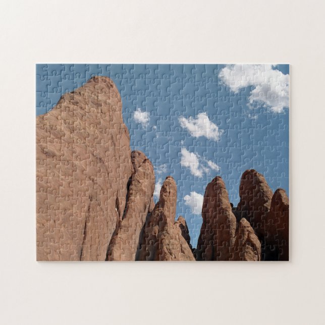 Sandstone Fins Utah Desert Photo Jigsaw Puzzle (Horizontal)