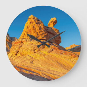 Sandstone Formations At The White Pocket 3 Large Clock