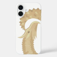 Sandstone heart dragon on white