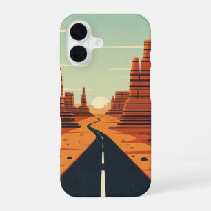 Sandstone Roadway iPhone 16 Case