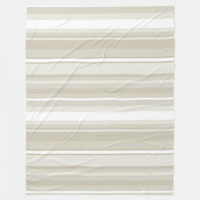 Sandstone stripes fleece blanket (Front)