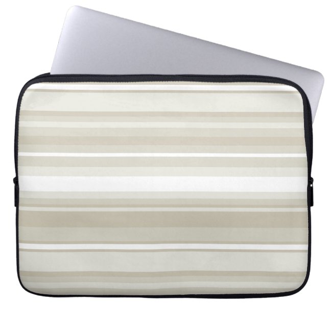 Sandstone stripes laptop sleeve (Front)