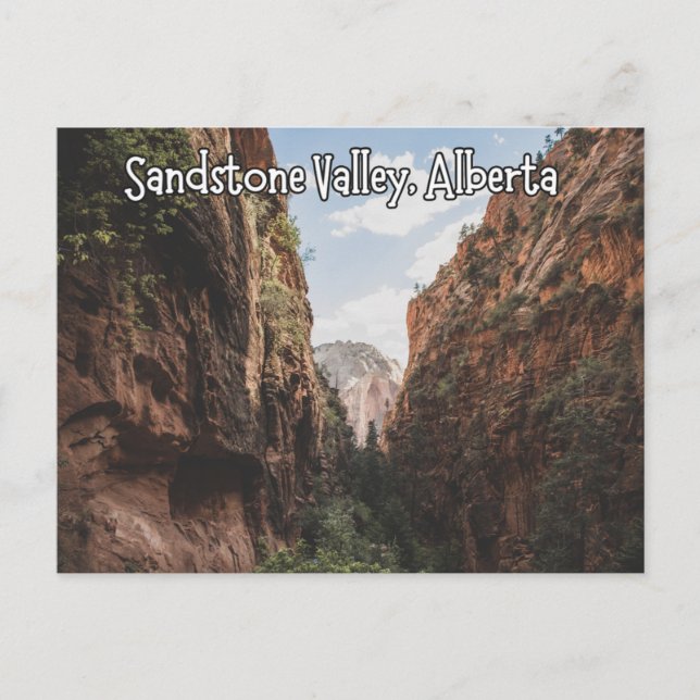 Sandstone Valley Alberta Canada Postcard (Front)