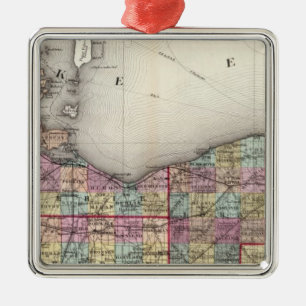 Sandusky, Seneca, and Summit Counties Metal Tree Decoration