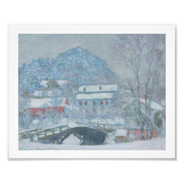 Sandviken Norway in the Snow Photo Print (Front)