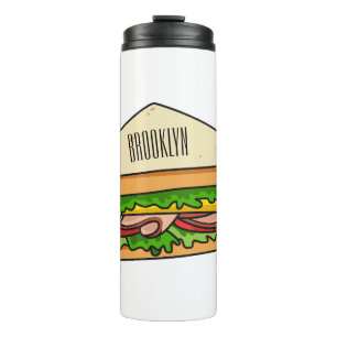 Sandwich cartoon illustration  thermal tumbler