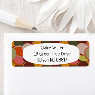 Sandwich Cookies  Return Address Label