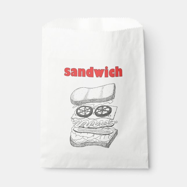 Sandwich Favour Bag (Front)