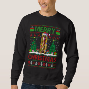 Sandwich Food   Xmas Tree Ugly Santa Sandwich Chri Sweatshirt