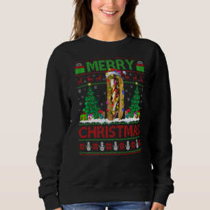Sandwich Food  Xmas Tree Ugly Santa Sandwich Chris Sweatshirt