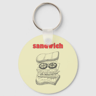 Sandwich Key Ring