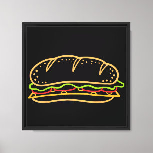 Sandwich Lining Canvas Print