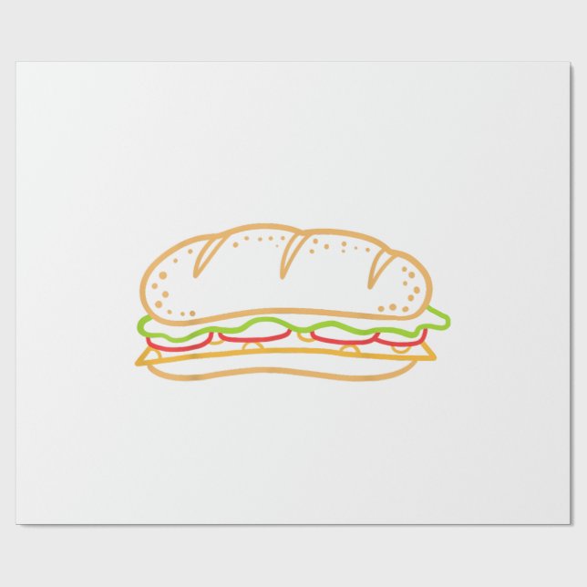 Sandwich Lining Wrapping Paper (Flat)