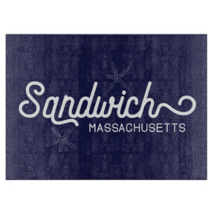 Sandwich Massachusetts Coastal Cutting Board