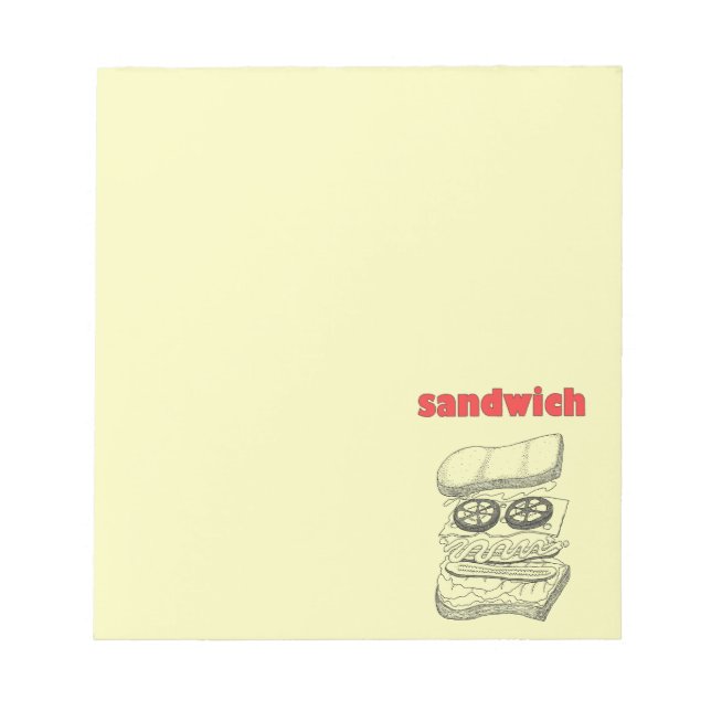 Sandwich Notepad (Front)